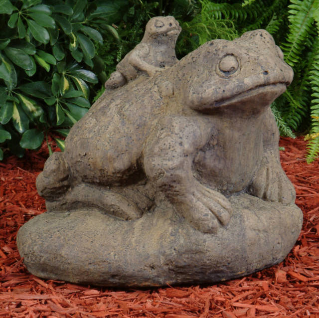 Unique Stone - Large Mama Frog Statue