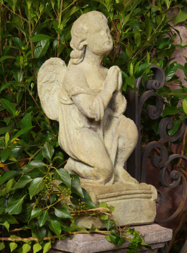 Unique Stone - Praying Angel Statue 