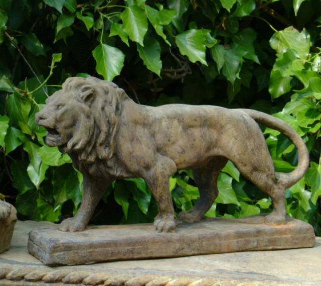 Unique Stone - Walking Lion Statue