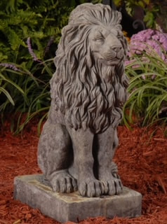 Unique Stone Royal Sitting Lion 
