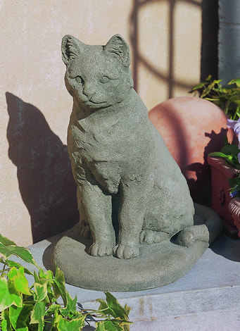 Campania International - Garden Cat Statue 